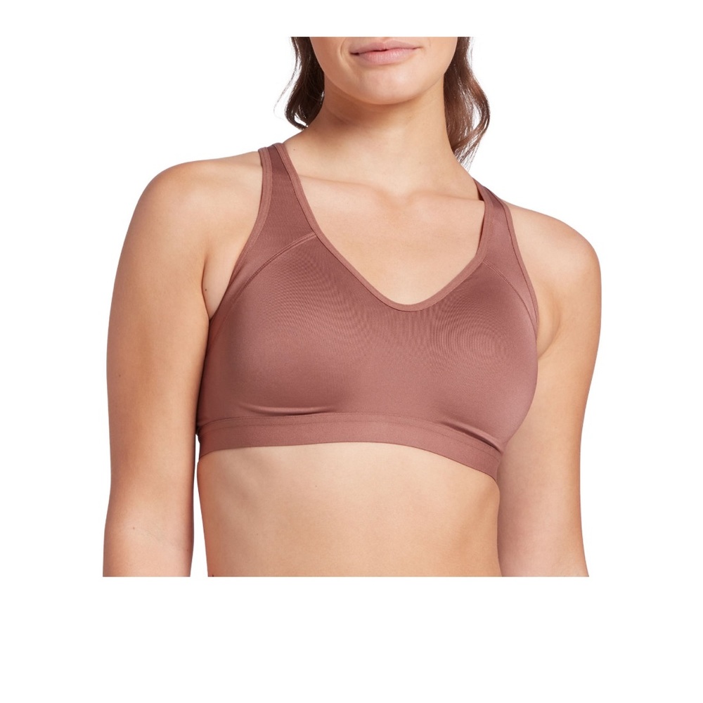 DSG brown high support racerback bra Large NEW w/tags